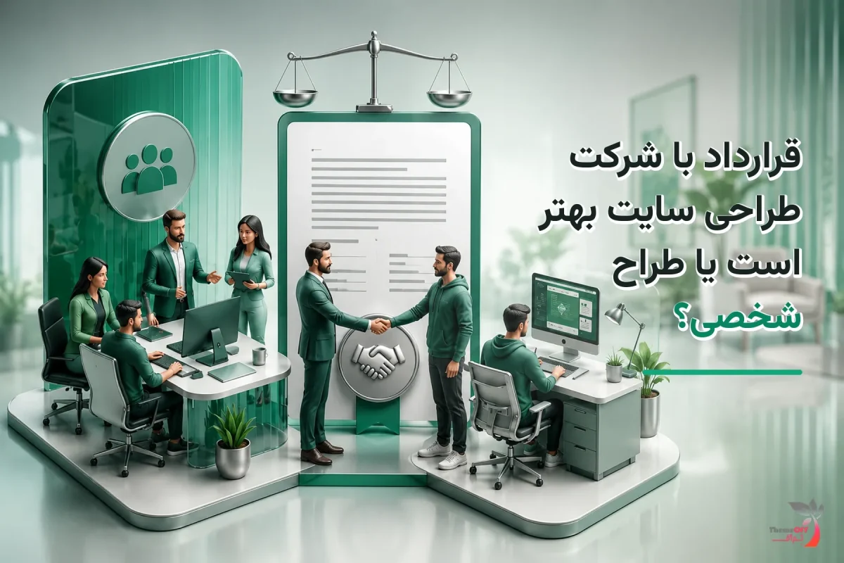 تصویر شاخص اختصاصی قرارداد با شرکت طراحی سایت بهتر است یا طراح شخصی؟