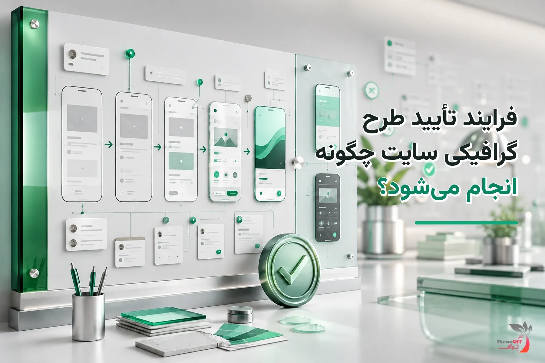 تصویر شاخص اختصاصی فرایند تأیید طرح گرافیکی سایت چگونه انجام می‌شود؟