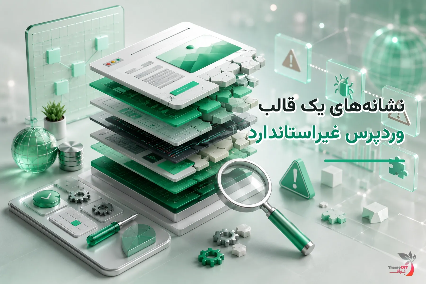 تصویر شاخص اختصاصی نشانه‌های یک قالب وردپرس غیراستاندارد
